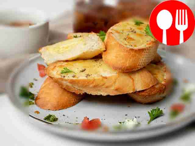 Baguette with quail egg