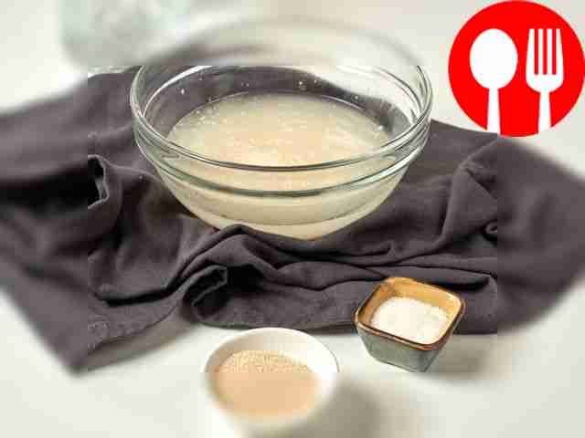 Place the dough on the dough. In a bowl, mix...