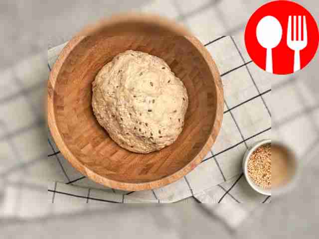 Make the dough. Break the eggs into a bowl....