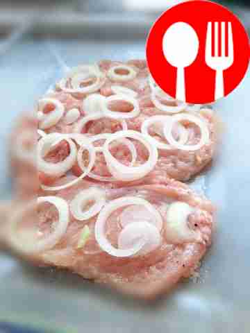 Place onions on top. Then add salt to the...