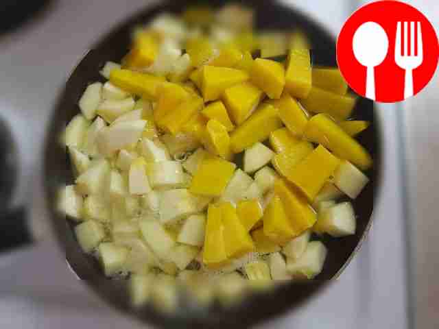 Let the zucchini and pumpkin cook for about 20...