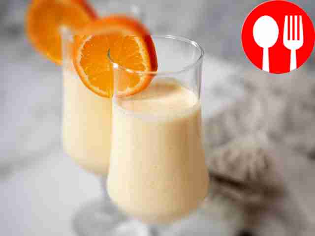 Smoothie with tangerine
