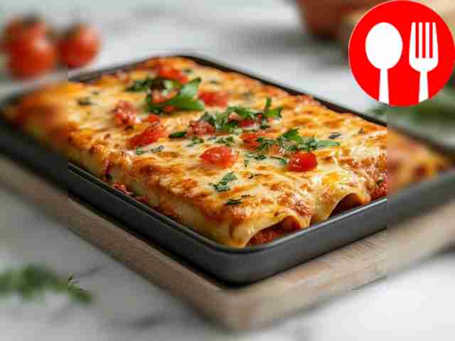 Juicy cannelloni with crispy bacon