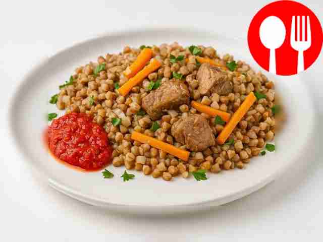 Hearty buckwheat pilaf
