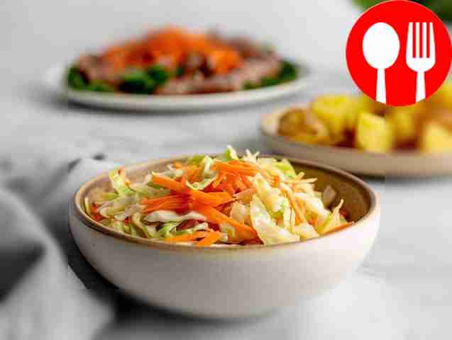 Витаминный салат с капустой и морковью