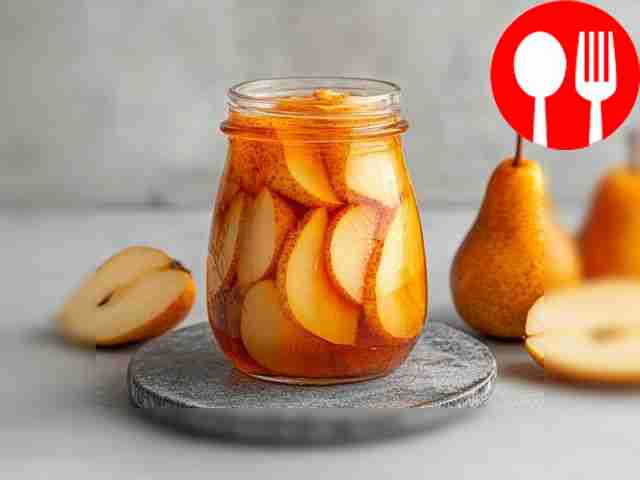 Сочные груши в горчичном соусе