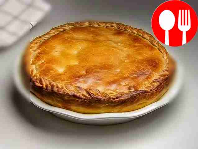 Cabbage pie with sprat