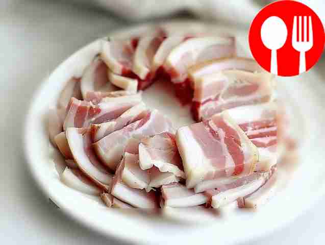 Мягкое сало сухого посола Soft dry salted lard