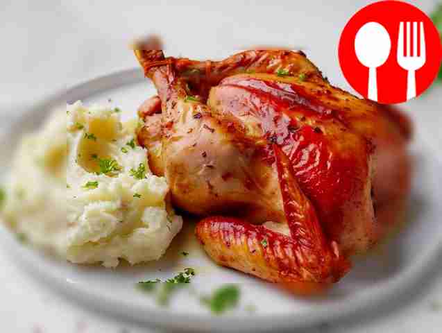 Оригинальная курица с мандаринами