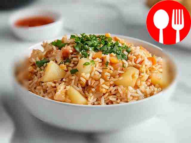 Lenten pilaf with potatoes