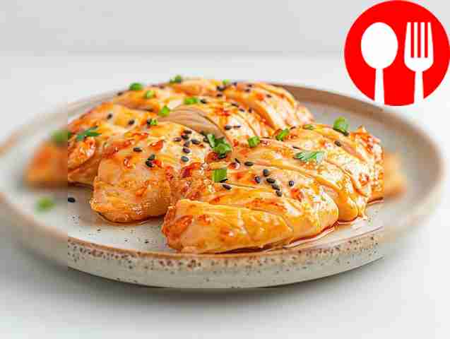 Chicken breast baked in the oven