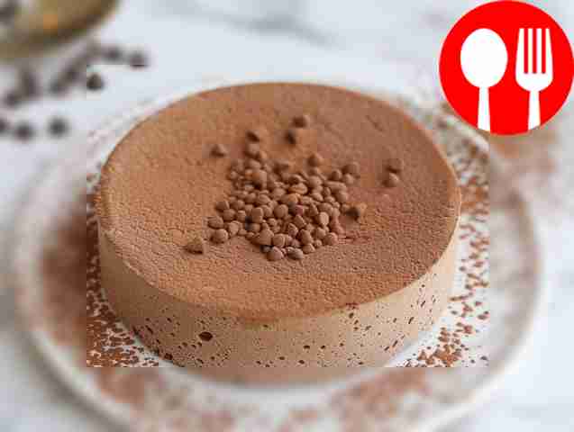 Delicious chocolate soufflé