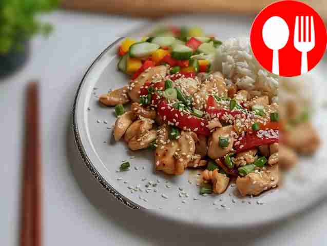 Пикантная курица с болгарским перцем