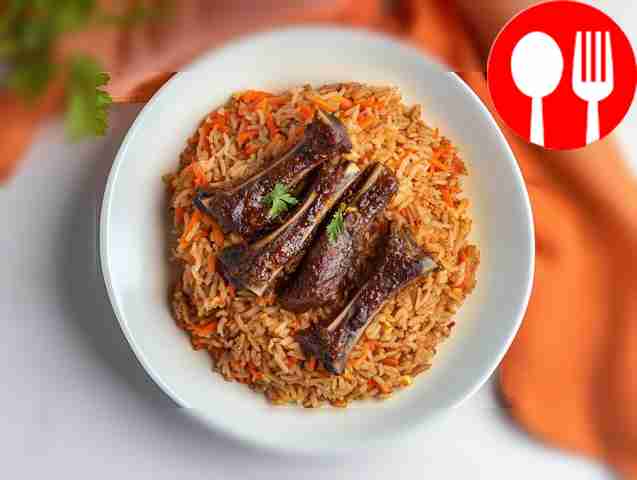 Рис со свиными ребрами