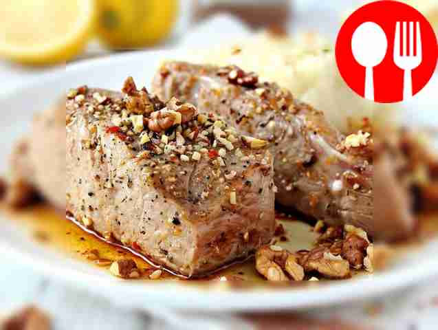 Pork tenderloin with nuts