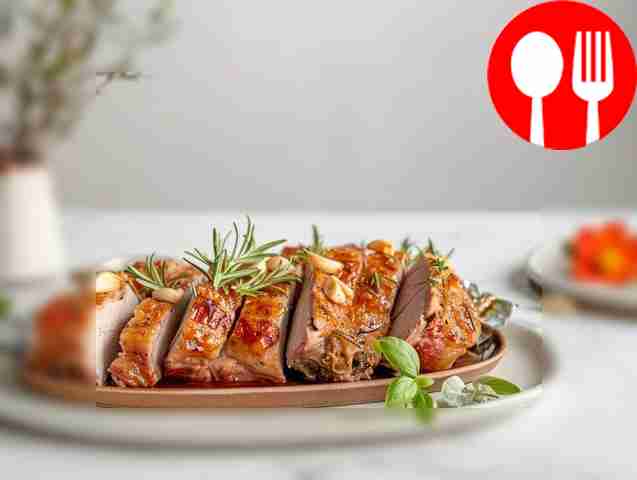 Pork with garlic and sugar