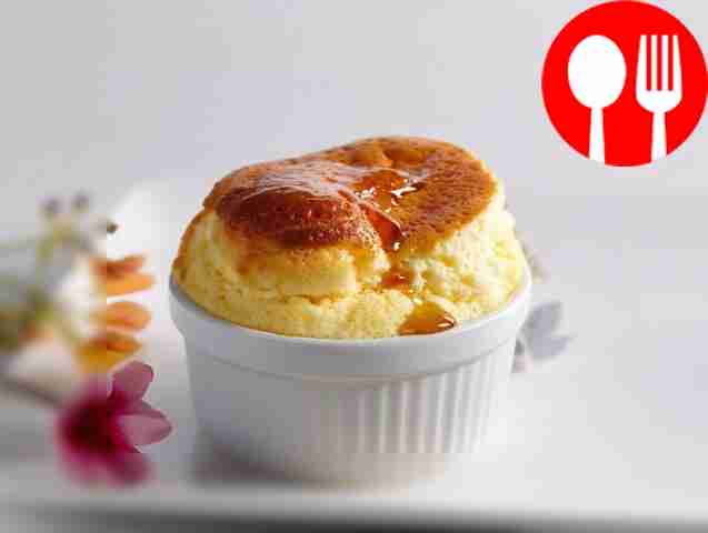 Сладкое суфле с кокосовой стружкой