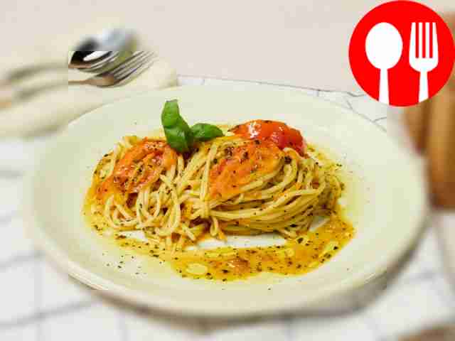 Spaghetti with carrots