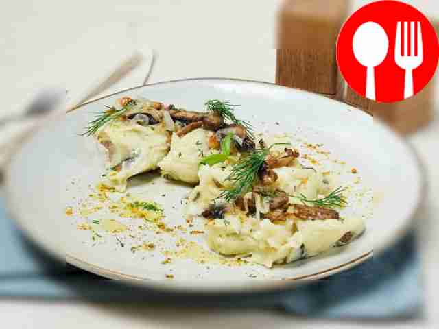 Картофельное пюре с грибами