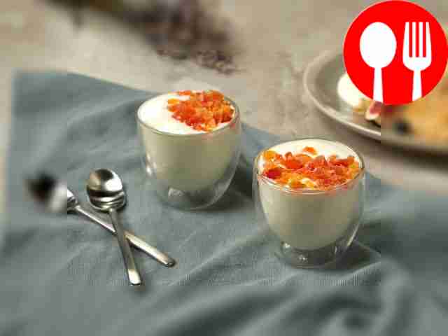 Yogurt can be served as a separate dish or...