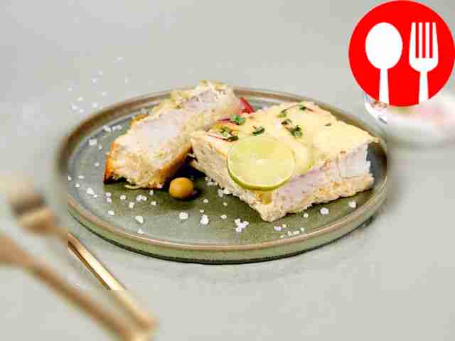 Рыбная запеканка с кабачками