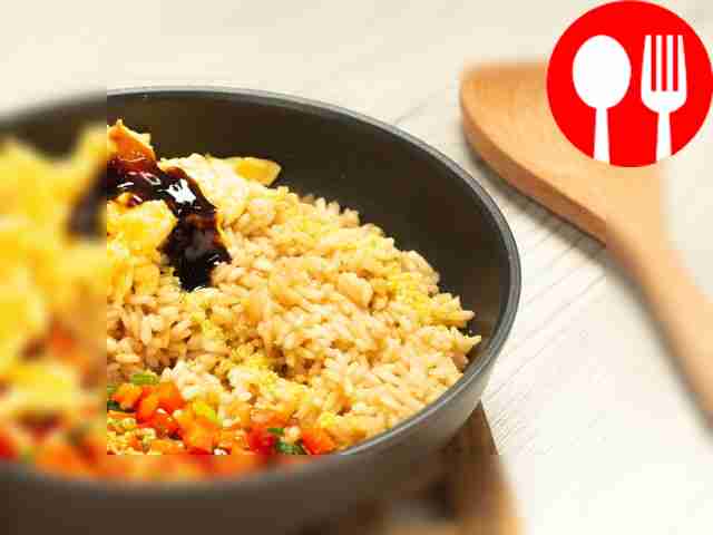 Combine rice and vegetables. Add rice, dry...