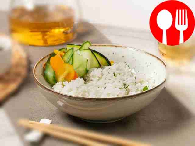 Рис в пароварке Rice in a steamer