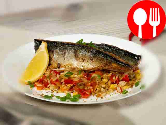 Rice with bell pepper