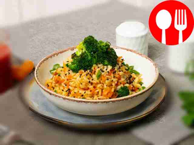 Rice with broccoli