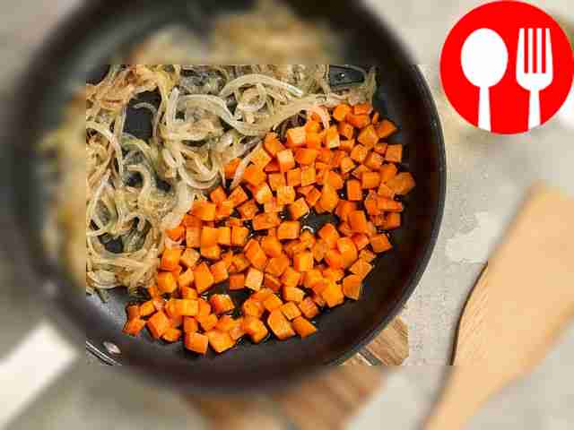 Prepare the vegetables. Sauté carrots and...