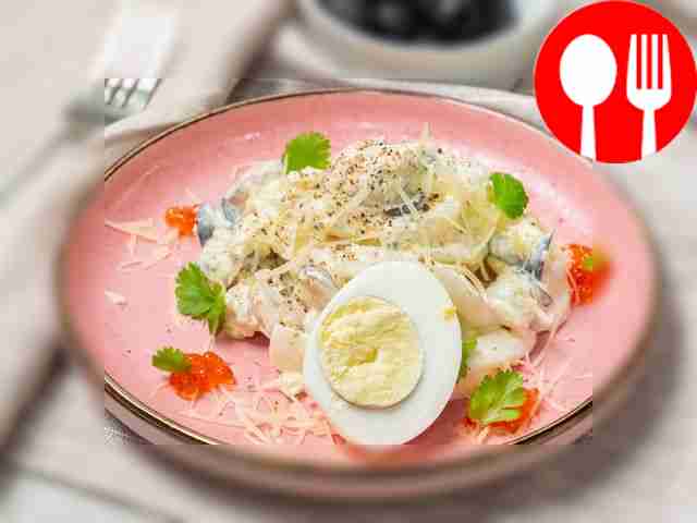 Squid and mussel salad