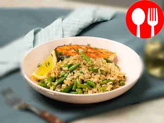 Rice with green beans