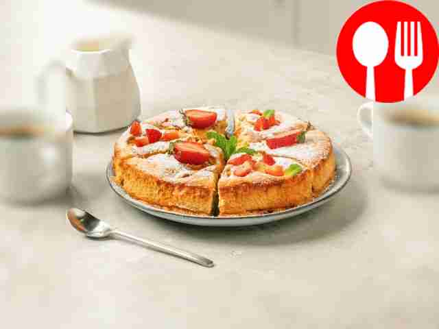 Шарлотка с персиками Charlotte with peaches