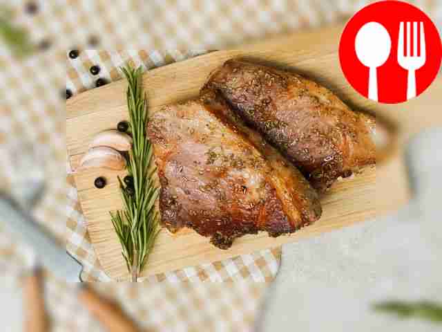 Before serving, pour boiling water over the...