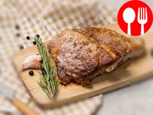 Pork steak with rosemary