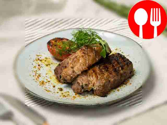 Стейк из говядины на гриле Grilled beef steak