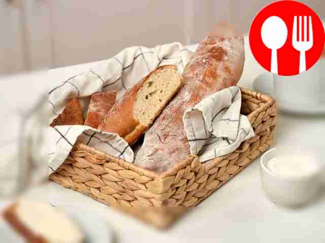 Baguette with Greek yogurt