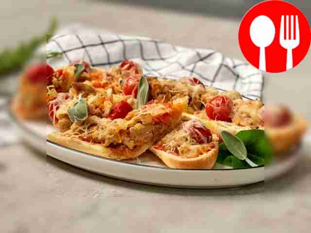 Багет с фаршем из телятины Baguette with minced veal
