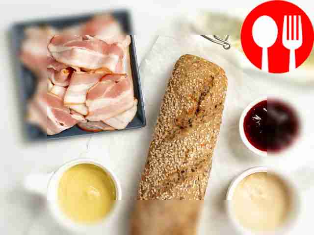 Lay out the required ingredients on your work...