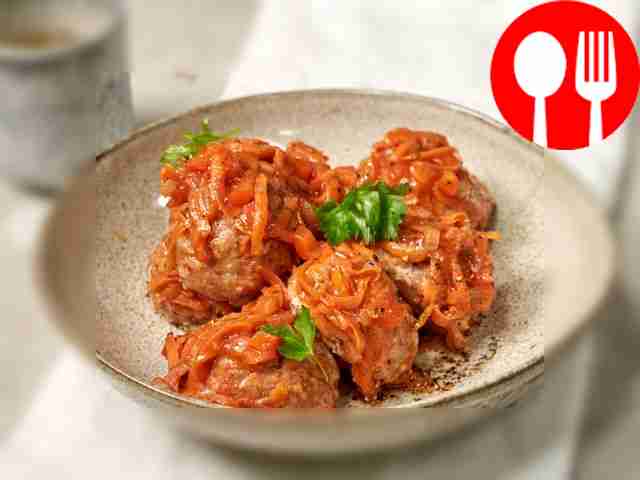 Ежики со свиным фаршем