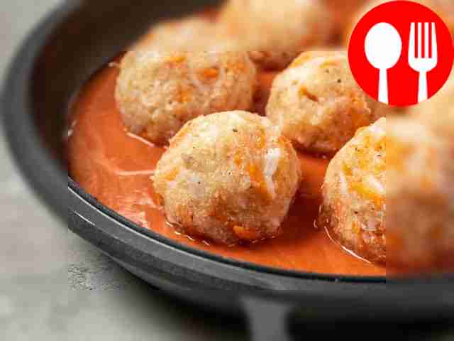 Prepare the dish. Form balls from the...