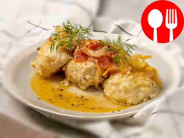 Hedgehogs with minced fish