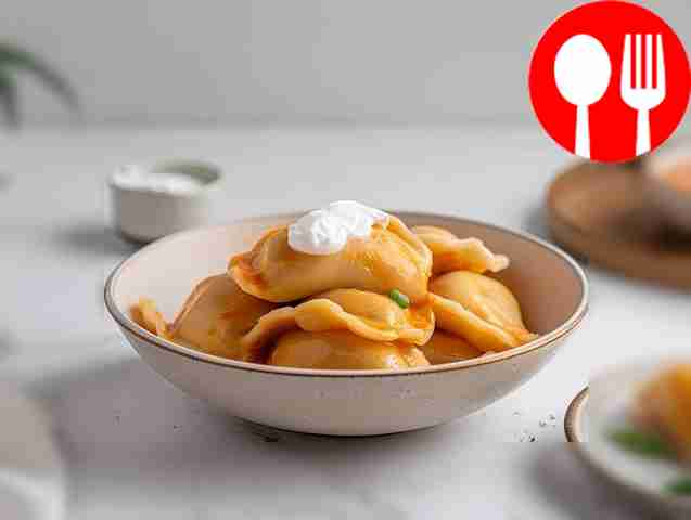 Lush dumplings with Adyghe cheese