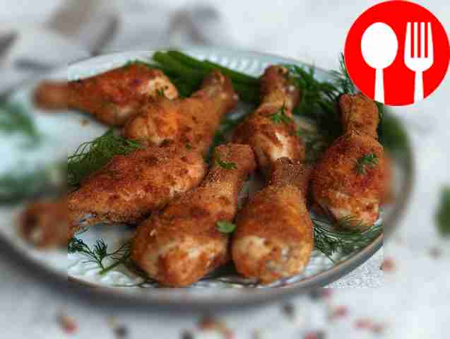 Румяные куриные ножки в сливочно-чесночном соусе