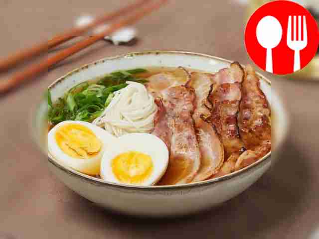 Рамен с беконом