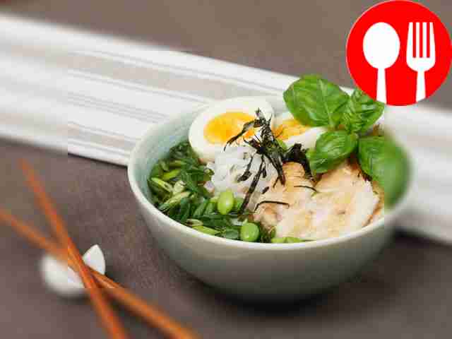 Рамен с рисовой лапшой