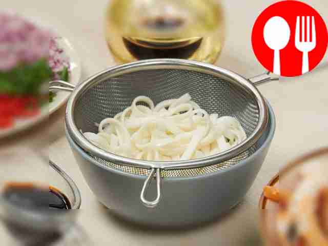 Cook the noodles. Boil water, add salt, drain...