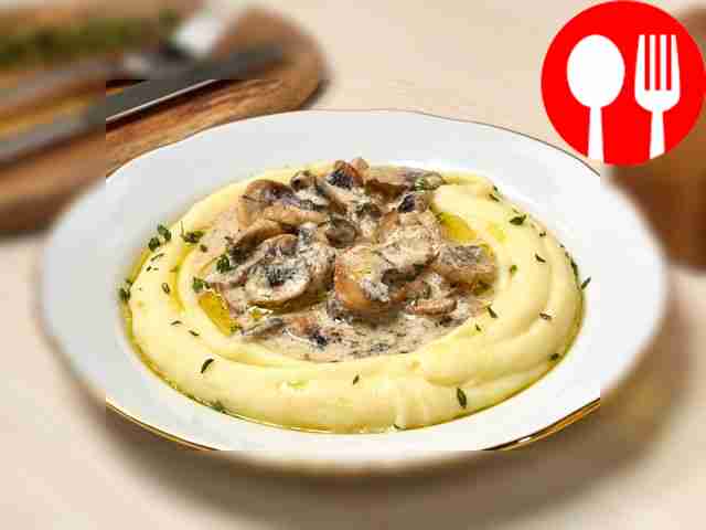Mushrooms with yogurt