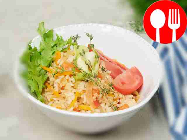 Рис с кабачками в мультиварке