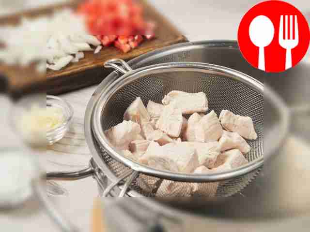 Prepare the meat. Boil turkey in water until...